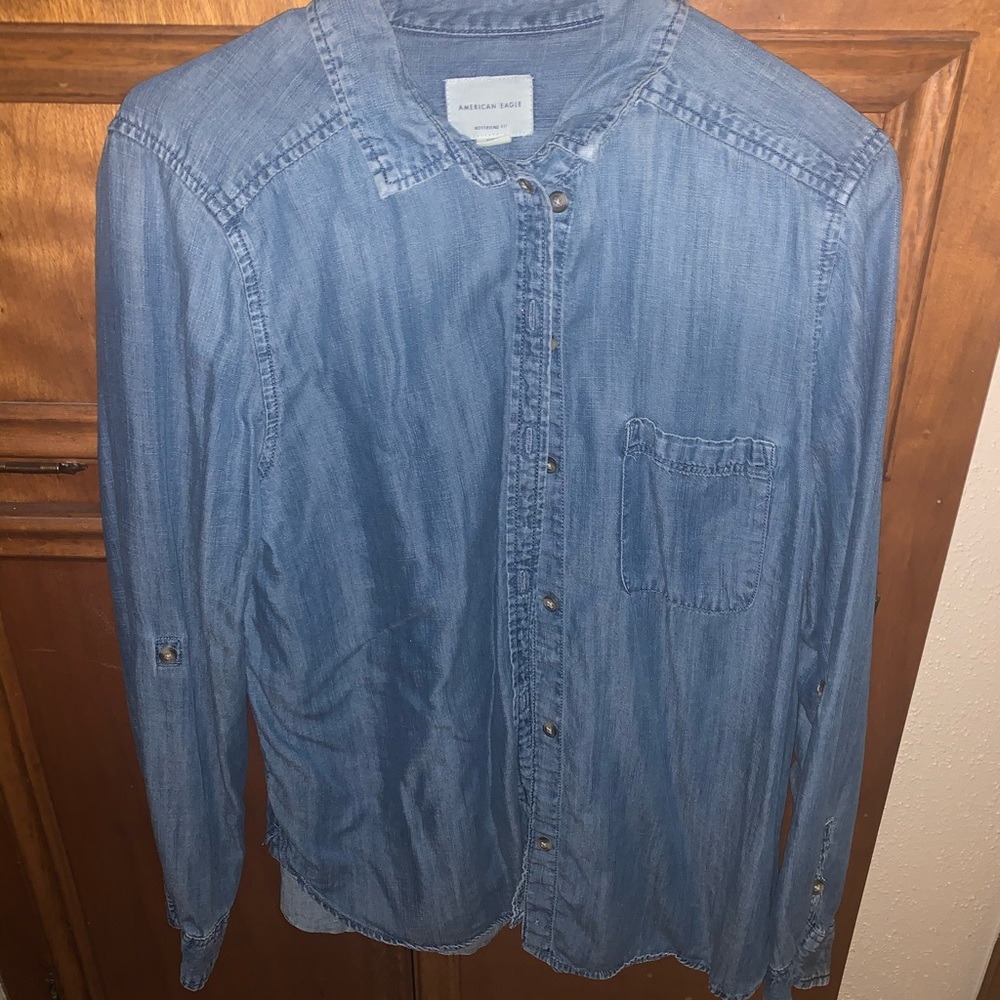 Lightweight jean jacket- boyfriend fit